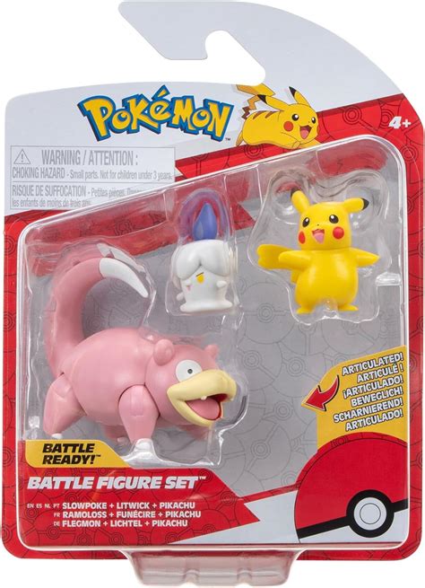 Pok Mon Battle Figure Pack Features Inch Pikachu And Litwick And