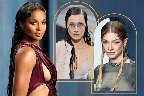 Wet Look Hairstyles Are The Easiest Spring Trend