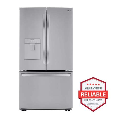 Lg 29 Cu Ft French Door Refrigerator W Multi Air Flow Smartpull