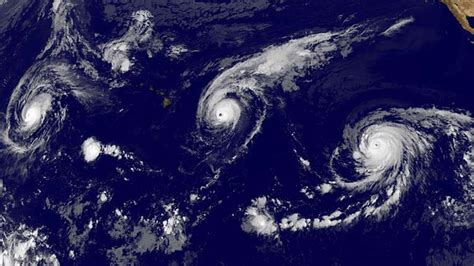 Three Category 4 hurricanes appear in Pacific Ocean