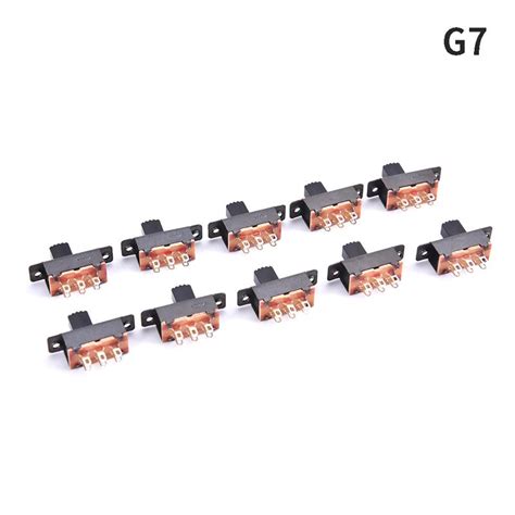 10 x міні перемикач слайда вимикання 2 положення, 3 pin Micro 1P2T pcb ...