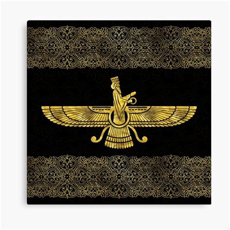 Farohar Faravahar Fravashi Canvas Print For Sale By Nartissima