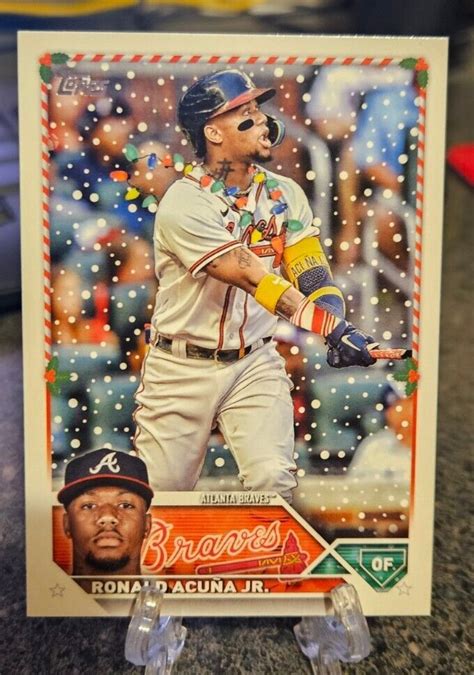 2023 Topps Holiday Ronald Acuna Jr Christmas Lights SP H43 EBay