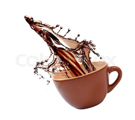 Kaffee Splash Stock Bild Colourbox