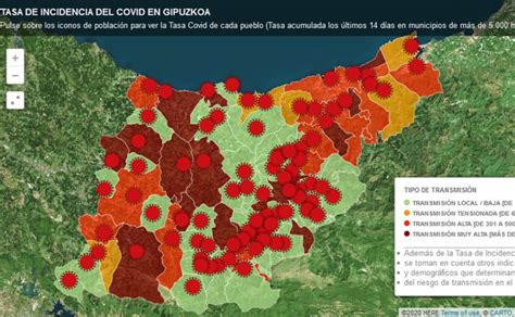 Covid 19 en Gipuzkoa 14 municipios en semáfor El Diario Vasco