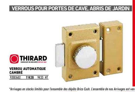 Promo Verrou Automatique Cambr Thirard Chez Brico Cash Icatalogue Fr