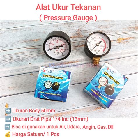 Jual Alat Ukur Pengukur Meteran Tekanan Angin Hidrolik Kompresor