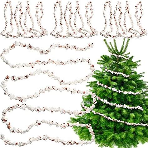 Amazon 4 Pieces 9 Ft Artificial Popcorn Garland Strand Realistic