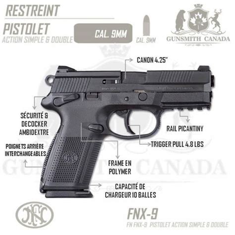 FN FNX-9 - 9mm - 4.25" – Gunsmith Canada