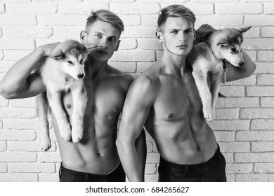 Men Twins Macho Guys Naked Torso Stock Photo 684265627 Shutterstock