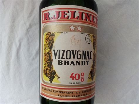 Rudolf Jelínek Vizovgnac Brandy investiční alkohol na prodej Alkobazar cz