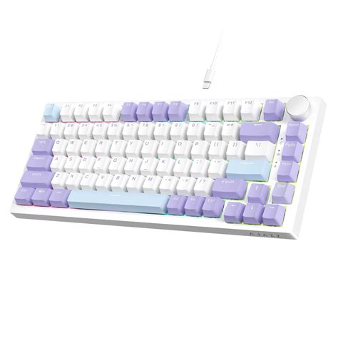 Mua Hot Swappable Mechanical Keyboard 75 TKL RGB Backlit Wired Gaming Keyboard With Knob