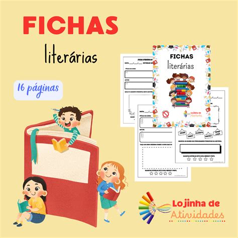Fichas Literarias - FICHAS LITERÁRIAS – Lojinha de Atividades