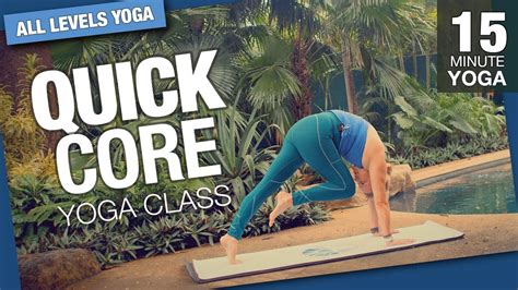 Quick 15 Minute Core Yoga Class Five Parks Yoga YouTube