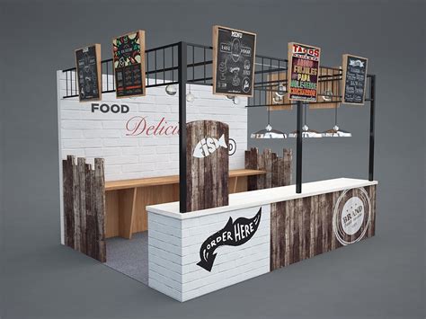food festival booth design  behance booth design coffee shop