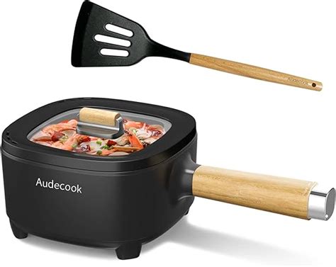 Audecook Electric Hot Pot L Non Stick Ceramic Glaze Frying Pan Multifunction Electric