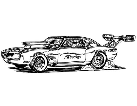 Muscle Cars Coloring Pages Coloring Nation