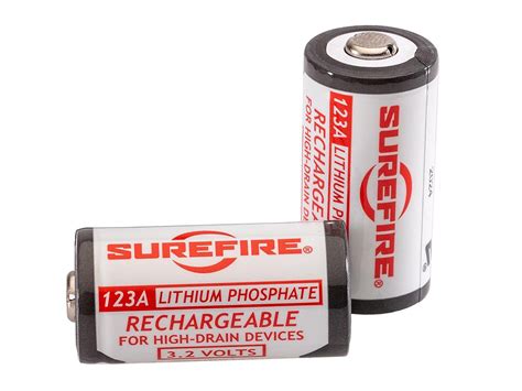 SureFire 123A / CR123A Rechargeable Lithium Batteries - Hero Outdoors