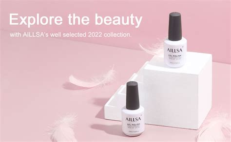 Amazon AILLSA Nude Gel Polish Jelly Gel Nail Polish Sheer Pink Translucent Soak Off UV