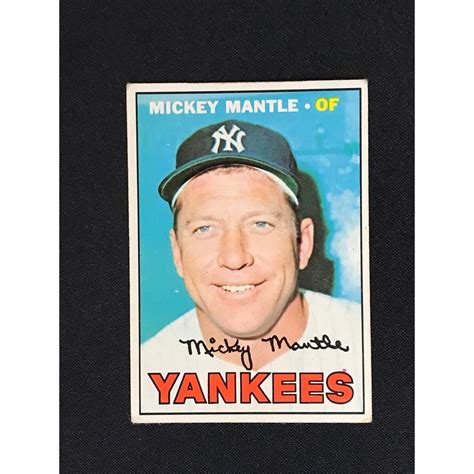 Bid Now 1967 Topps Mickey Mantle November 3 0122 500 Pm Est