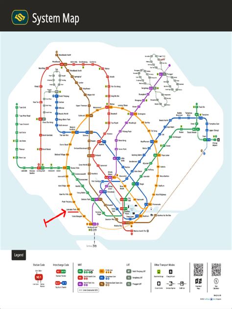 Singapore MRT System Map | PDF