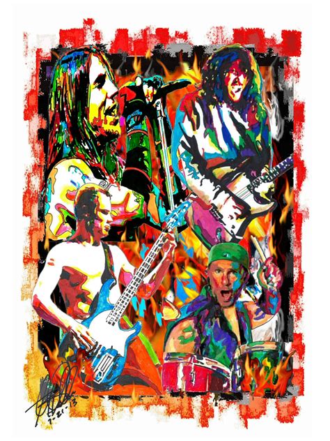 Red Hot Chili Peppers Anthony Kiedis Flea John Frusciante Etsy