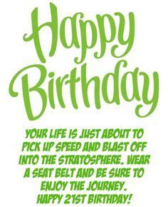 21st Birthday Quotes - Funny Wishes and Sayings