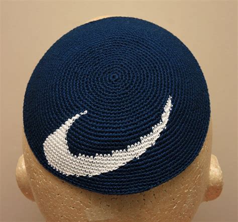 Custom Nike Kippot Yarmulkes For Tracimalek