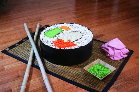 LEGO Sushi: One Giant Sushi Roll Created Entirely From LEGO | Sushi ...