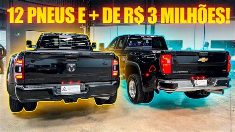 DUAS DUALLY ACABARAM DE CHEGAR NO BRASIL UMA SILVERADO 3500 E UMA RAM