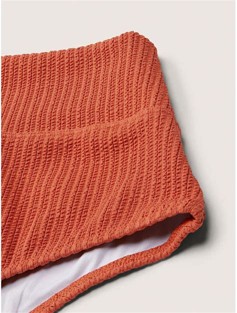 Victoria S Secret Pink Crinkle Push Up Bikini Top Crinkle High Waist Shortie Bikini