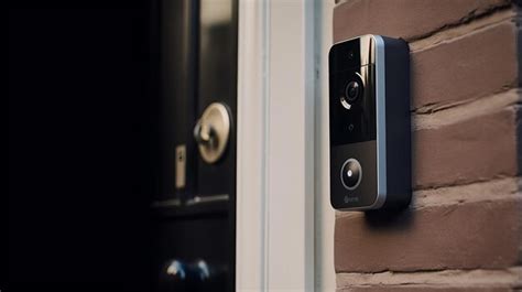 Premium AI Image | A smart doorbell camera for added security AI generated illustration