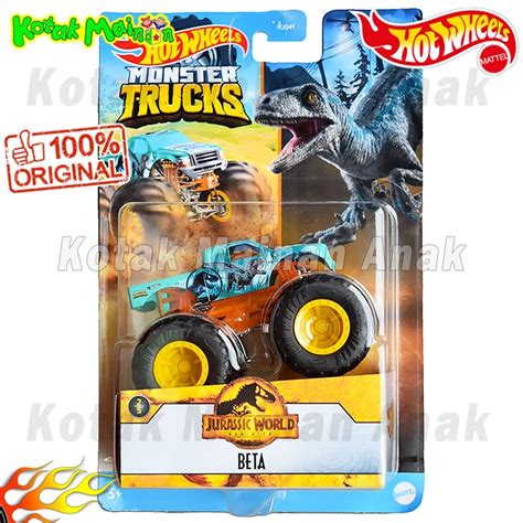 Jual Hot Wheels Monster Trucks Jurassic World Dinosaurus Beta Hotwheels Ori Shopee Indonesia