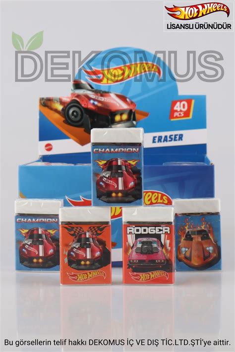 YENİ SEZON LİSANSLI HOT WHEELS TEKLİ SİLGİ