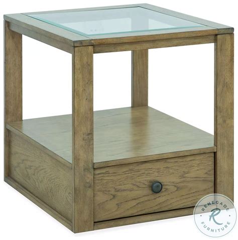 Hardison Warm Stone Rectangular End Table From Magnussen Home | Coleman