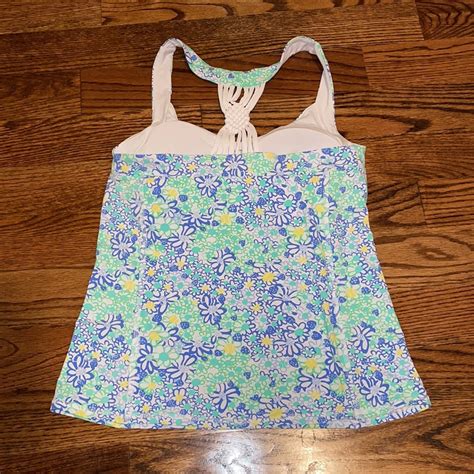 Lilly Pulitzer Luxletic Upf Pilar Bra Tank M Gem