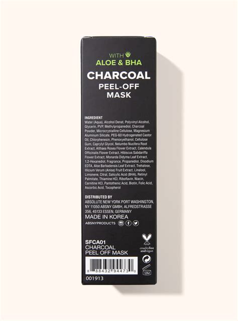 Charcoal Peel-Off Mask - Skin Detoxifying Charcoal-Activated Face Mask – Absolute New York