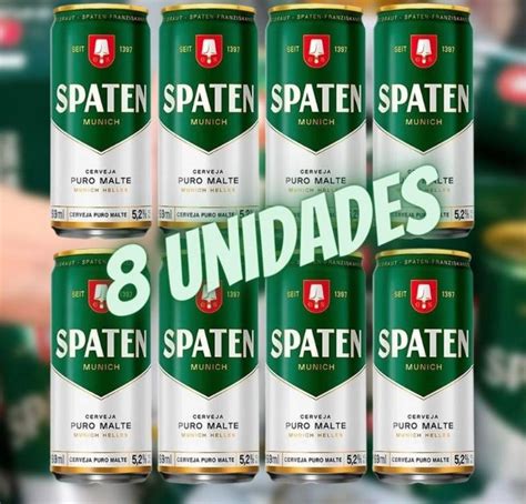 Cerveja Spaten Puro Malte Lata Ml Pack Unidades Aqui Tem Pechincha