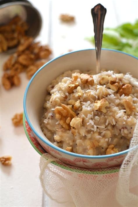 Porridge végétal aux flocons d avoine noix et coco Les recettes de