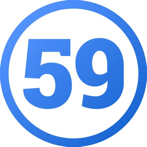Fifty nine Generic gradient fill icon