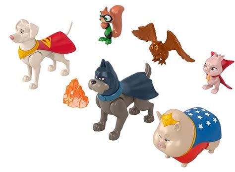 Pack 6 Personagens DC Liga Dos Superpets Fisher Price Mister