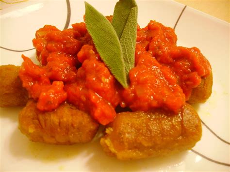 Pumpkin Gnocchi with Tomato-Sage Sauce – Savored Grace