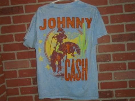 Johnny Cash Cowboy Themed Tye Dye Tshirt Mens Large Ebay