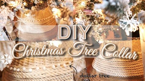 Diy Dollar Tree Christmas Tree Collar Youtube