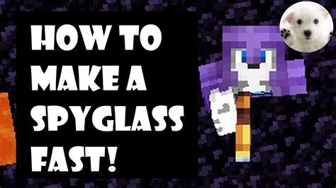 How To Make A Spyglass In Minecraft Fast Youtube