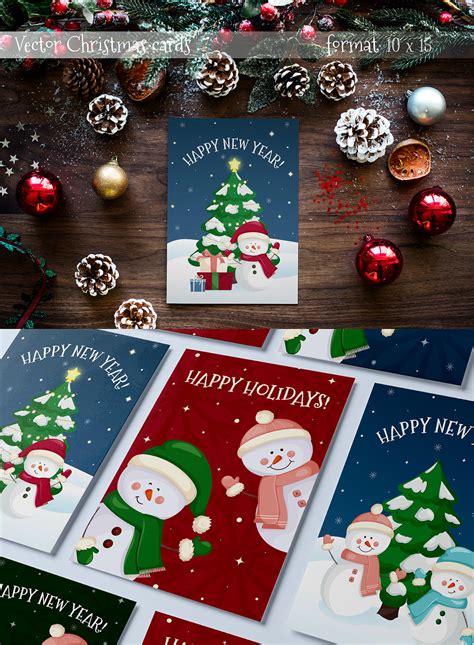 Design of Christmas cards :: Behance