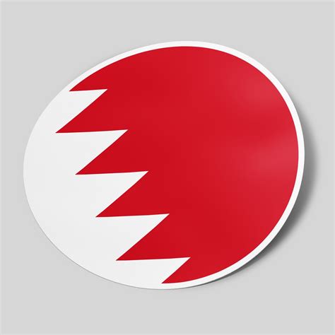 Bahrain Sticker Flag Circle Gostickme