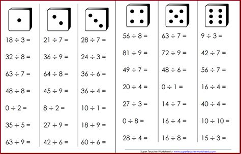 Division Fact Fluency Worksheet Have Fun Teaching Worksheets Library