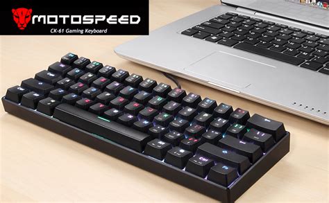 MOTOSPEED CK61 RGB Mechanical Gaming Keyboard OUTMU Blue Switches the ...