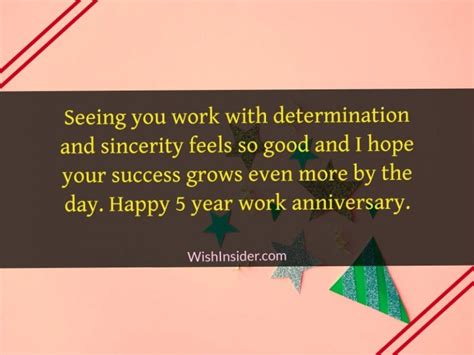 30 Happy 5 Year Work Anniversary Wishes Wish Insider